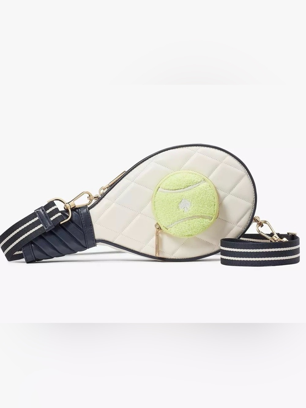 Kate Spade 3D tennis racket shoulder bag playful Grand Slam 3D motif Sports